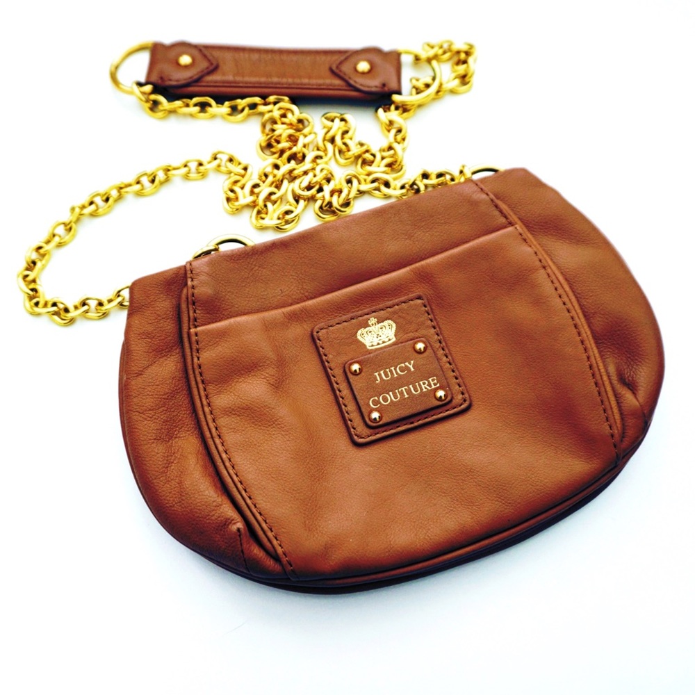 Juicy Couture Brown Crossbody Chain Strap Bag